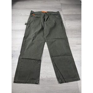 Wrangler FR Pants Mens 36x30 Green Riggs Flame Resistant CAT 2 NFPA 2112 Olive